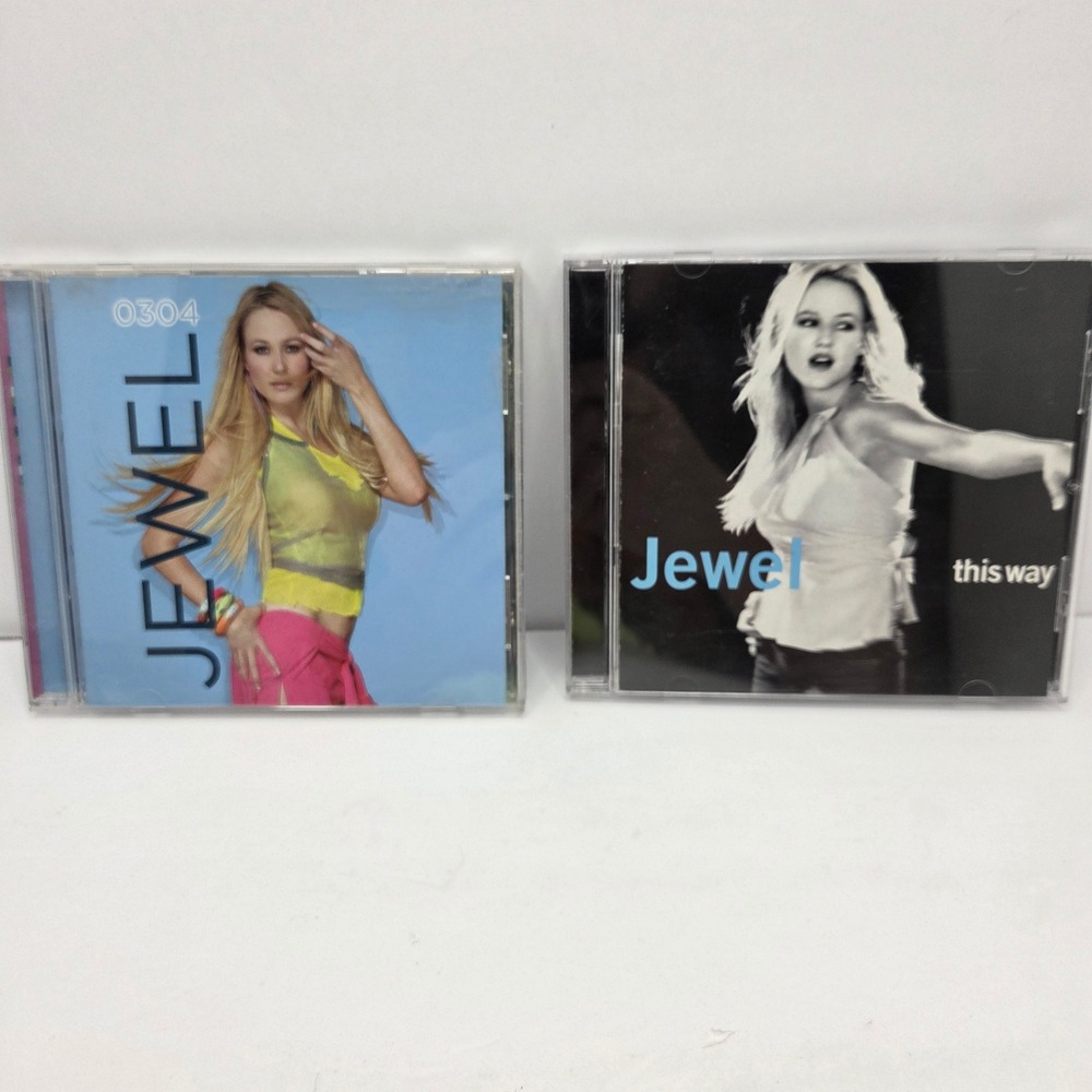 Jewel CD Lot 2 0304 This Way 2001 2003 Pop Folk Rock Y2K Music Album Bundle